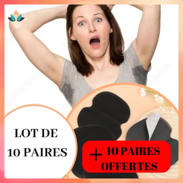 PROTÈGE AISSELLE| Protège aisselle jetable™Noir 20 PIECES)
