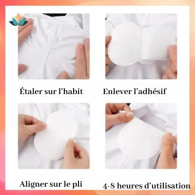 PROTÈGE AISSELLE| Protège aisselle jetable™blanc (50 Pièces)