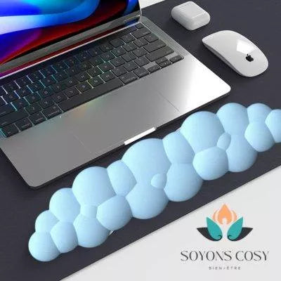 REPOSE POIGNET CLAVIER|CLOUDY âąBLEU - Soyons Cosy