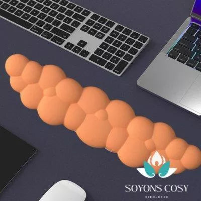 REPOSE POIGNET CLAVIER|CLOUDY âąORANGE - Soyons Cosy