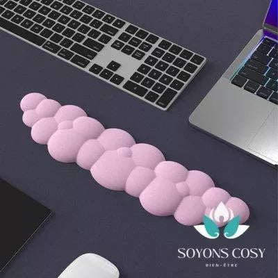 REPOSE POIGNET CLAVIER|CLOUDY ™ ROSE- Soyons Cosy